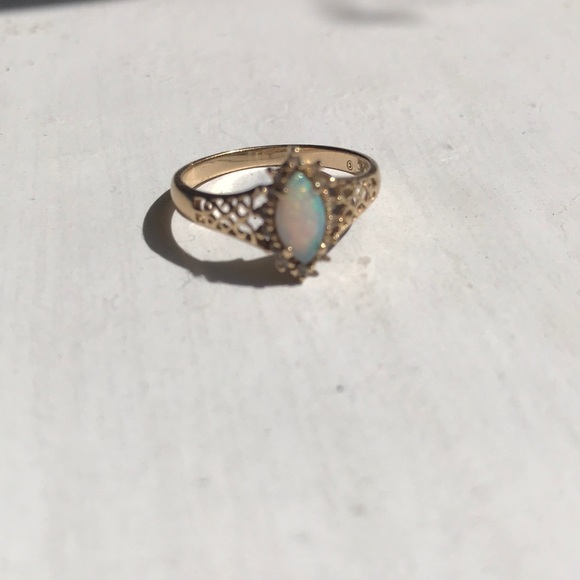 14kg OPAL/DIAMONDS RING - Picture 6 of 7